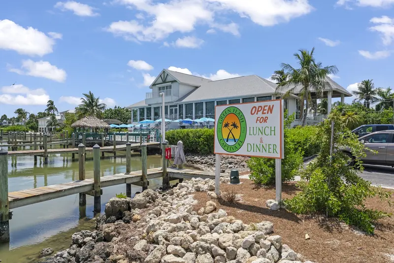 The Green Flash waterfront restaurant and docks